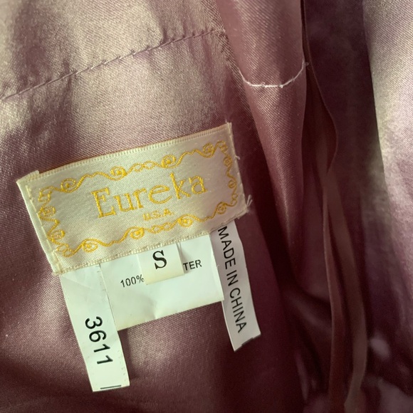 Light mauve prom dress/evening gown with beading - Picture 3 of 6